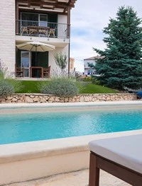 pool and house in the background