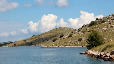 Kornati islands from sea